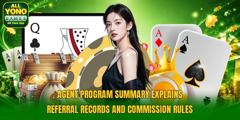 Agent program summary explains referral records and commission rules Agent program summary explains referral records and commission rules