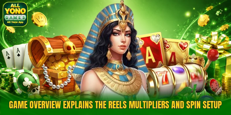 Game overview explains the reels multipliers and spin setup Game overview explains the reels multipliers and spin setup