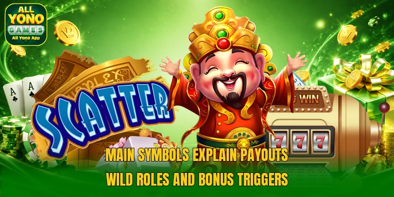Main symbols explain payouts wild roles and bonus triggers Main symbols explain payouts wild roles and bonus triggers