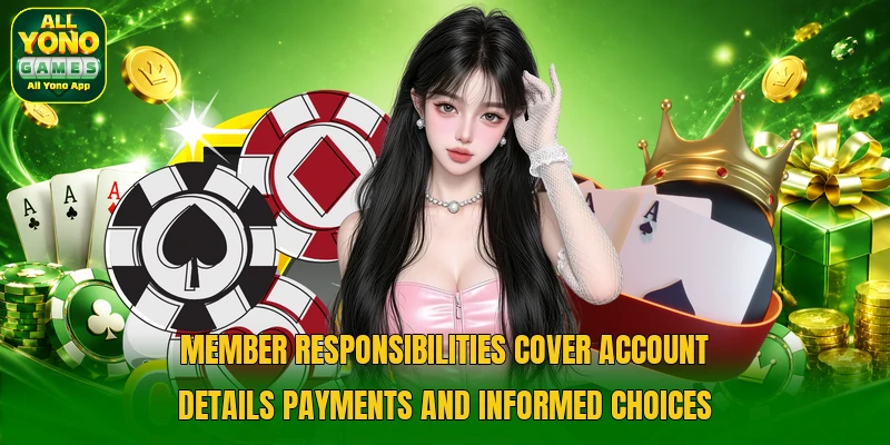 Member responsibilities cover account details payments and informed choices Member responsibilities cover account details payments and informed choices