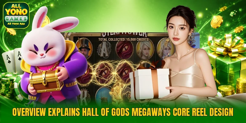 Overview explains Hall of Gods Megaways core reel design Overview explains Hall of Gods Megaways core reel design