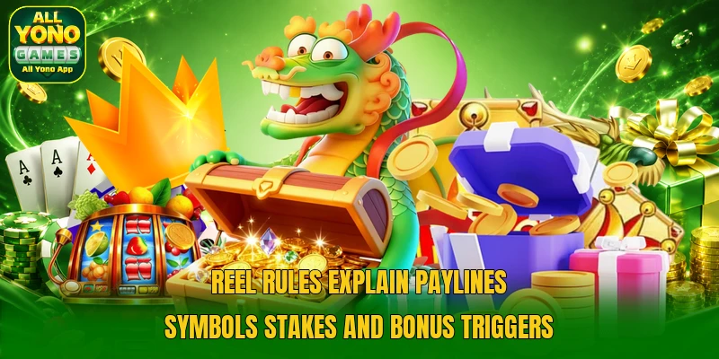 Reel rules explain paylines symbols stakes and bonus triggers Reel rules explain paylines symbols stakes and bonus triggers