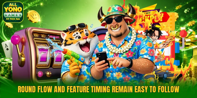 Round flow and feature timing remain easy to follow Round flow and feature timing remain easy to follow