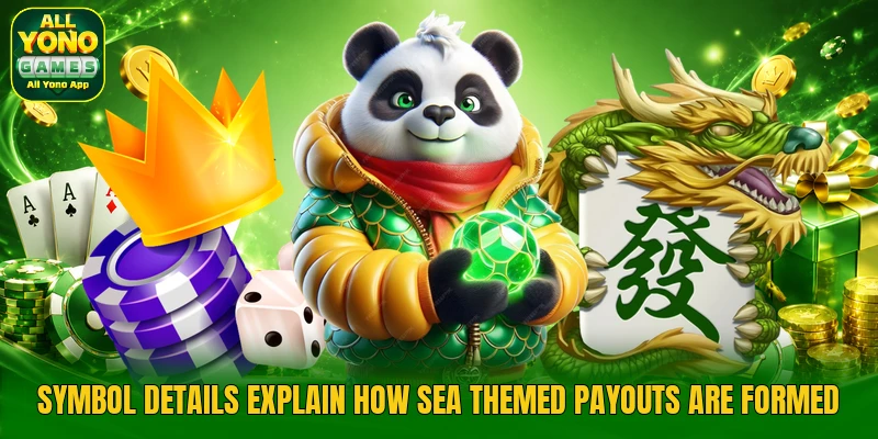 Symbol details explain how sea themed payouts are formed Symbol details explain how sea themed payouts are formed